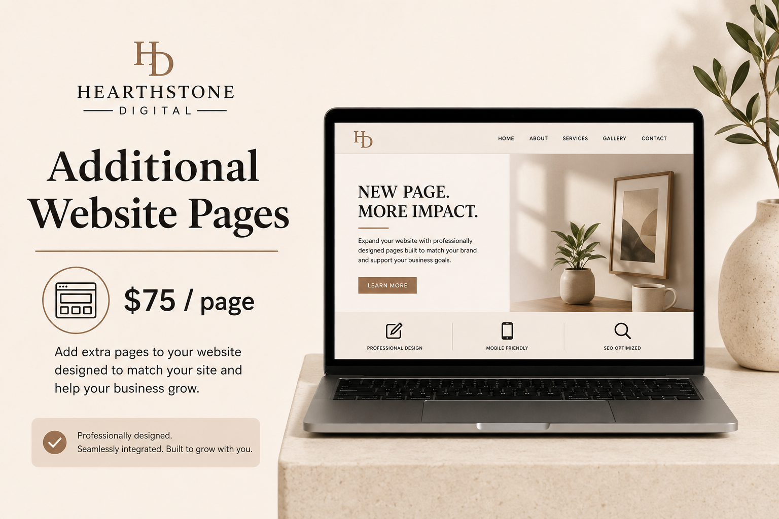 Additional Website Pages